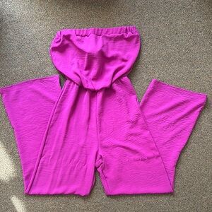 NWT Women’s Pink Strapless Jumpsuit